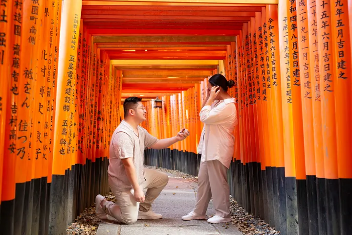 Proposal Photoshoot In Kyoto With A Local Japanese Photographer