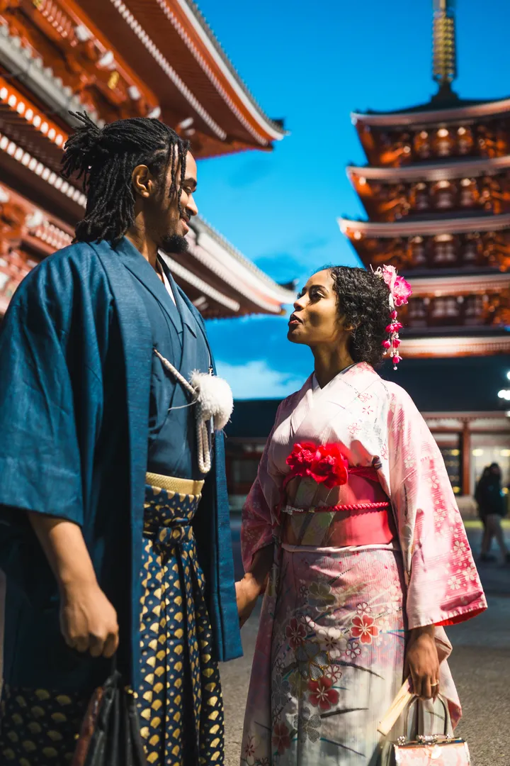 Tokyo Traditional Kimono Photoshoot in Asakusa & Sensoji Temple