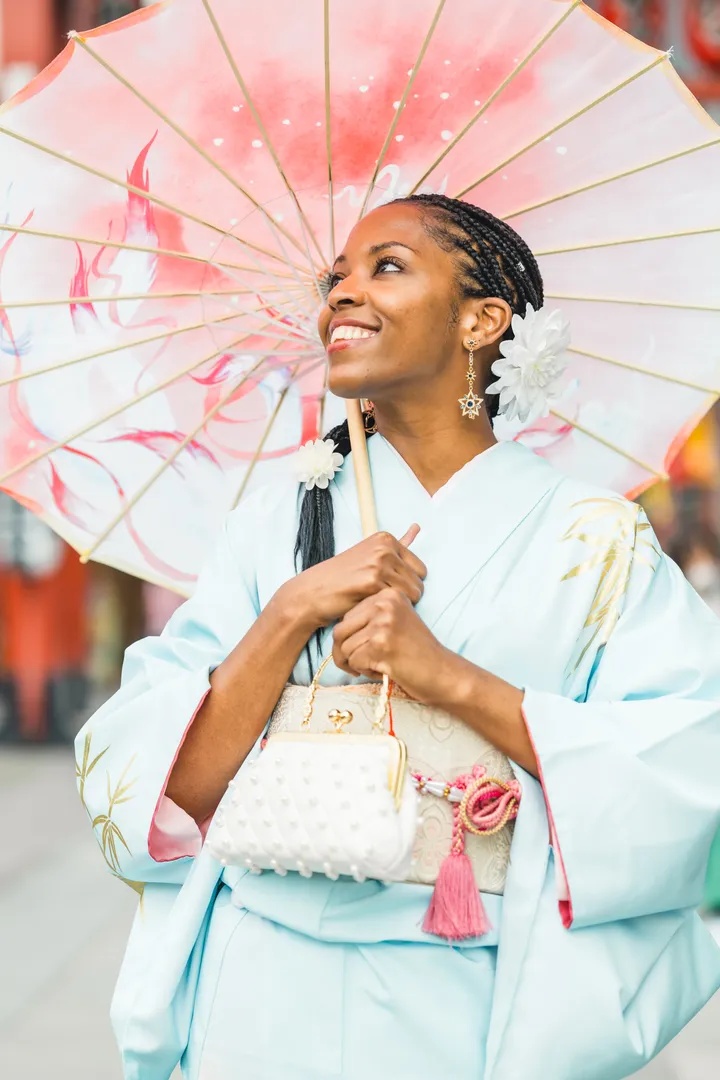 Tokyo Traditional Kimono Photoshoot in Asakusa & Sensoji Temple
