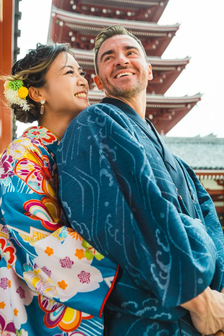 Tokyo Traditional Kimono Photoshoot in Asakusa & Sensoji Temple