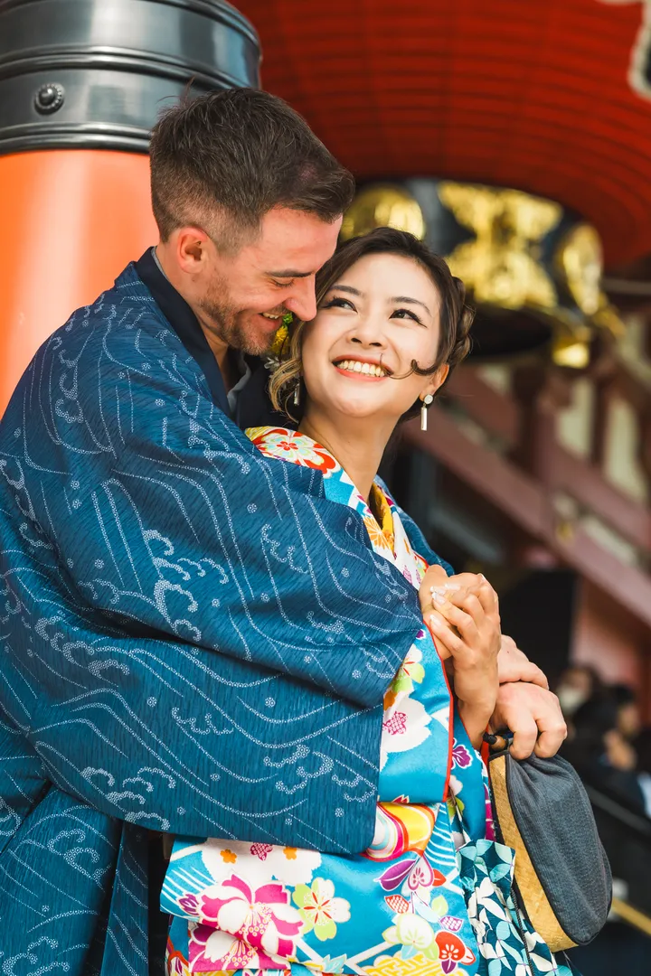 Tokyo Traditional Kimono Photoshoot in Asakusa & Sensoji Temple