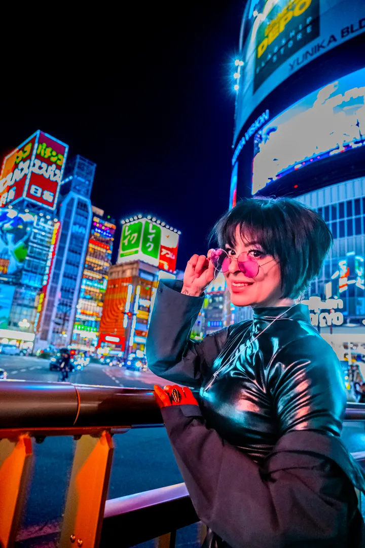 Night Cyberpunk Photoshoot in Tokyo with a Local Japanese Photographer