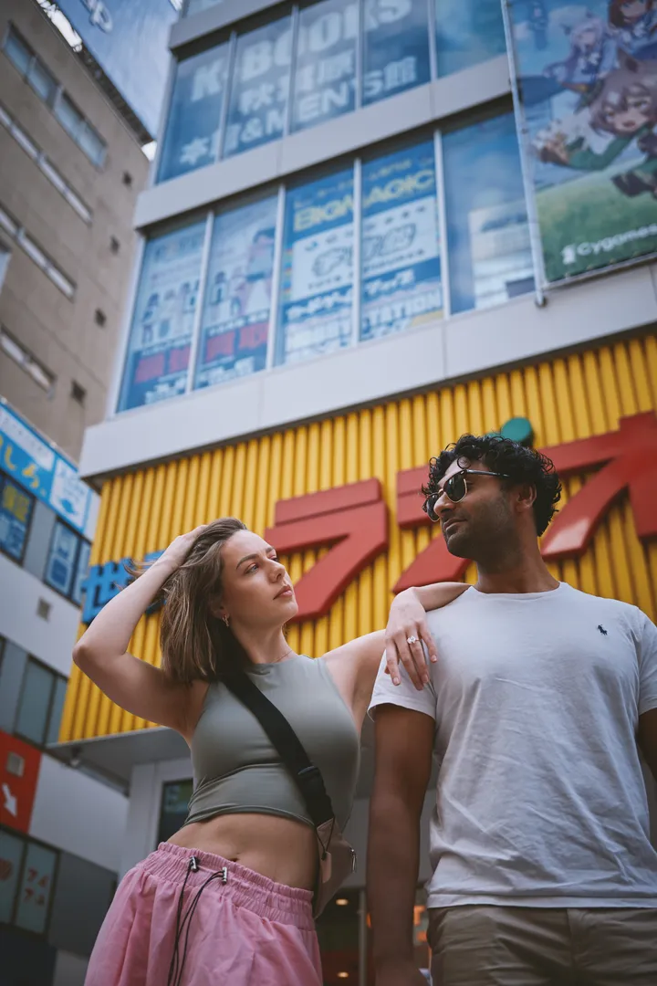 Cinematic Travel Video Shoot in Tokyo Street with Photos Included
