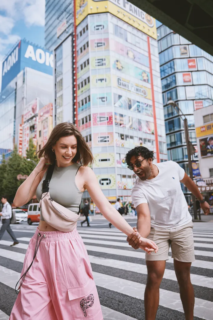 Cinematic Travel Video Shoot in Tokyo Street with Photos Included
