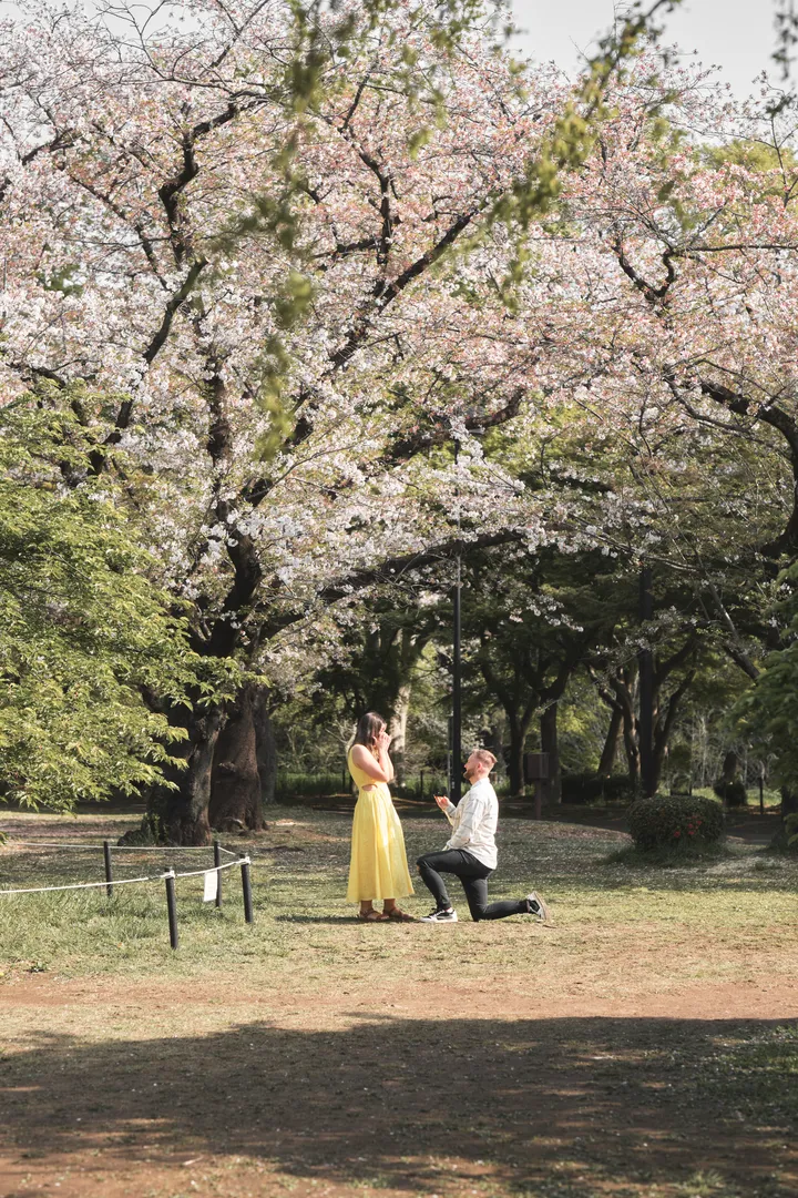 Romantic Couple Photoshoot in Tokyo for Your Engagement / Proposal