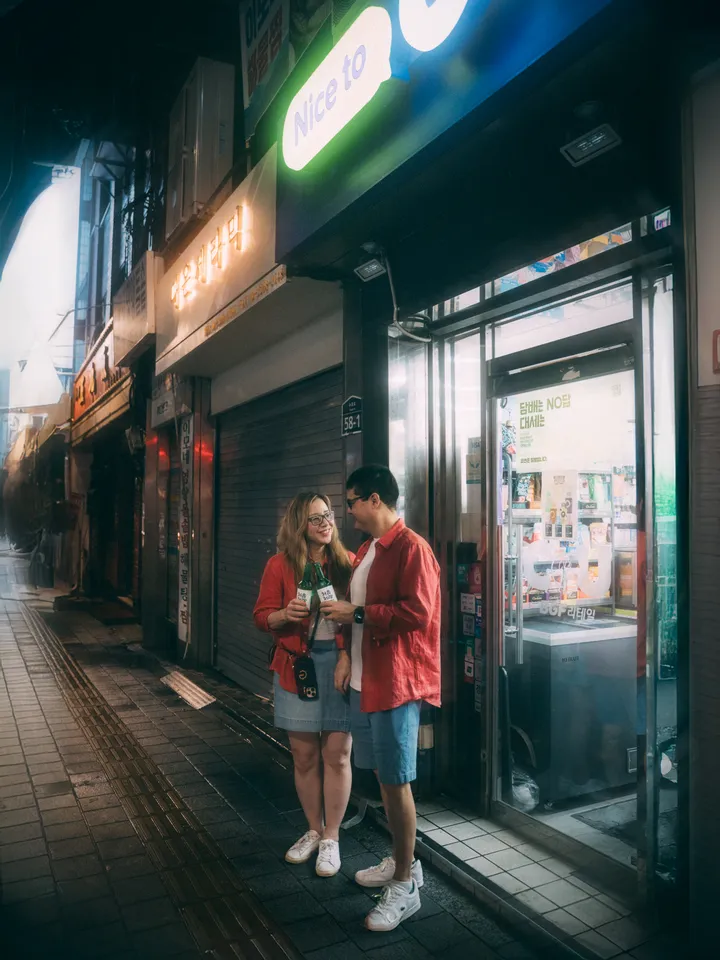 Korean Drama Love Story: A Cinematic Couple Photoshoot in Seoul