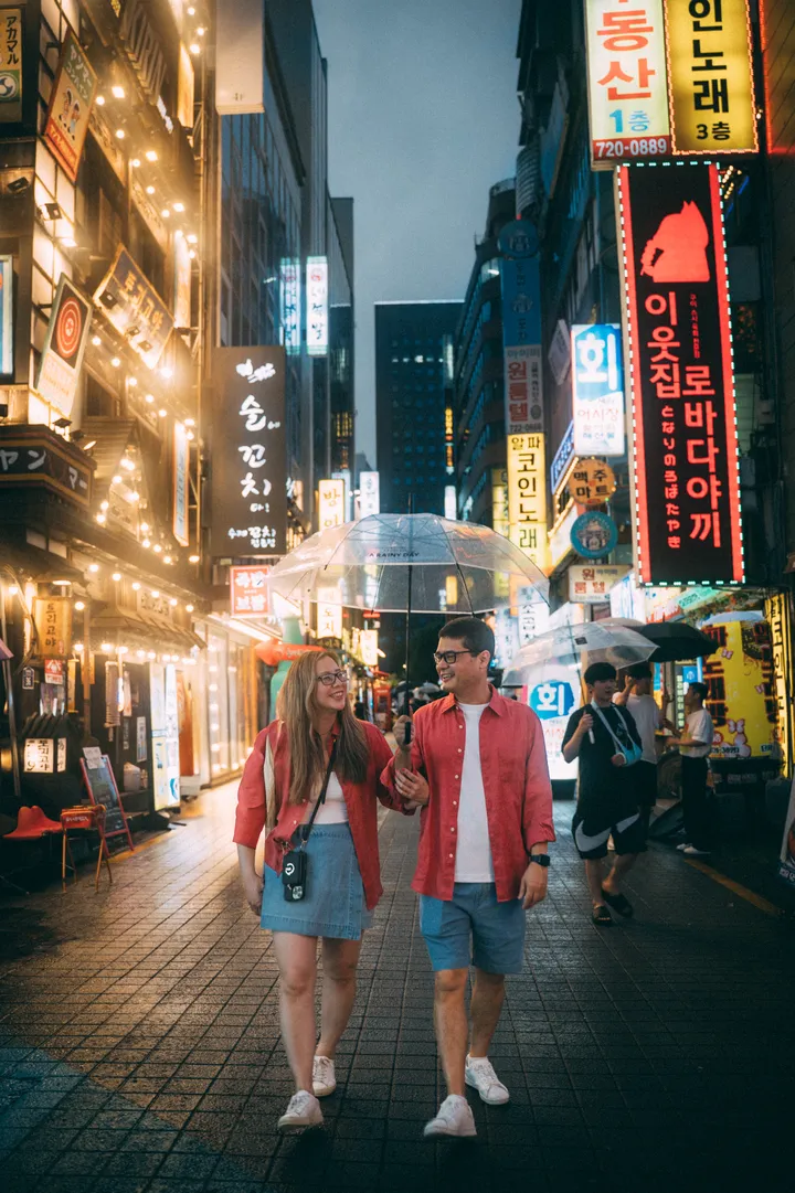 Korean Drama Love Story: A Cinematic Couple Photoshoot in Seoul