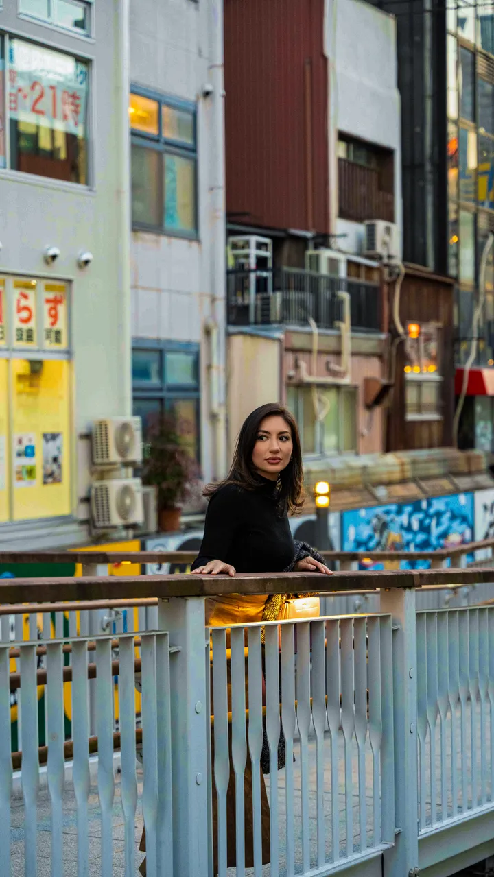 Vibrant Night Photoshoot in Osaka With Local Photographer