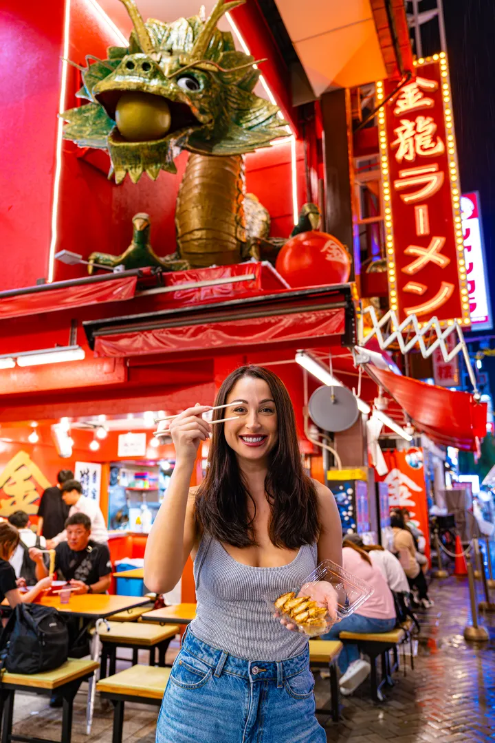 Vibrant Night Photoshoot in Osaka With Local Photographer