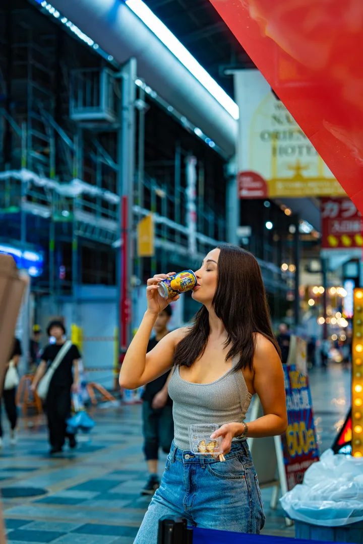 Vibrant Night Photoshoot in Osaka With Local Photographer