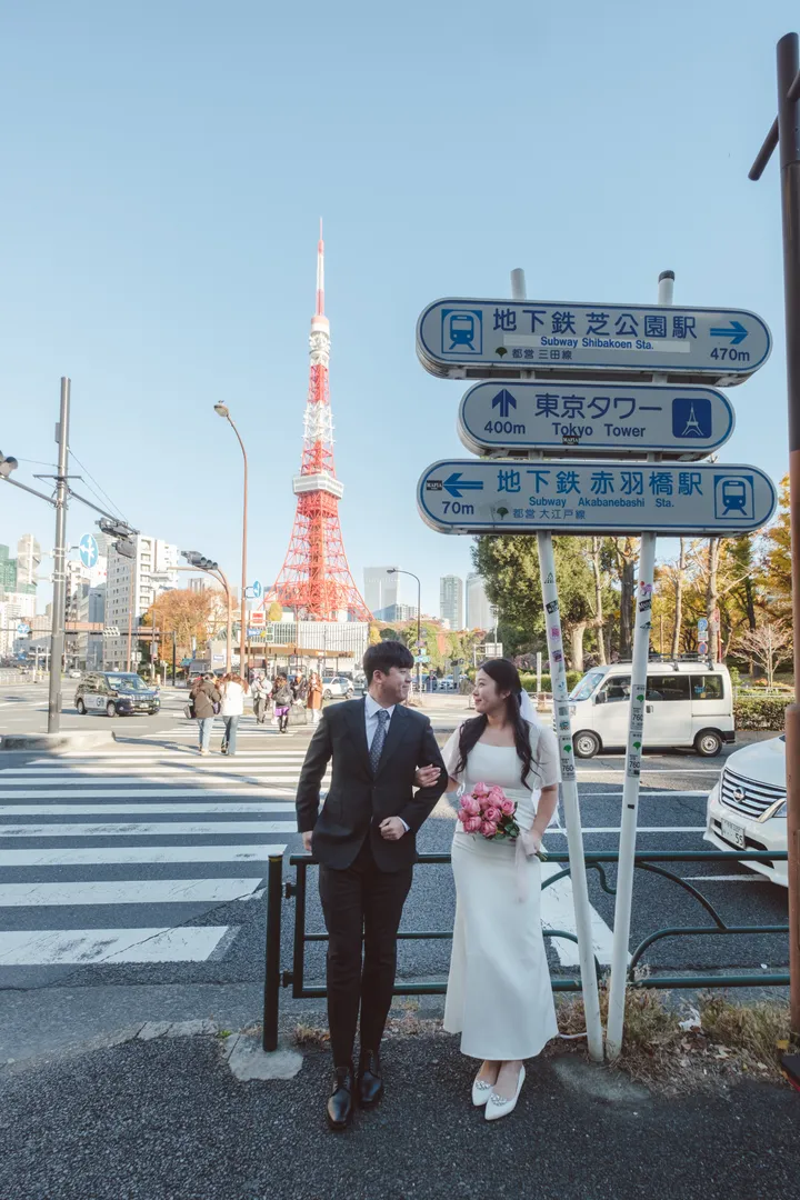 Film-Style Prenup Photoshoot Experience in Tokyo for Couples