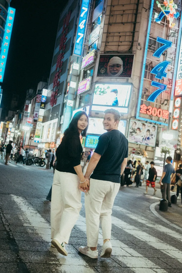 Film-Style Prenup Photoshoot Experience in Tokyo for Couples