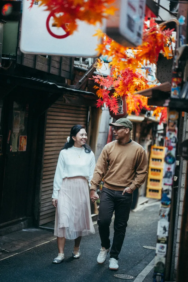 Film-Style Prenup Photoshoot Experience in Tokyo for Couples