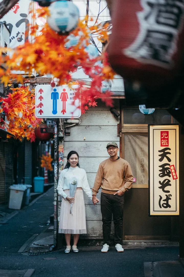Film-Style Prenup Photoshoot Experience in Tokyo for Couples
