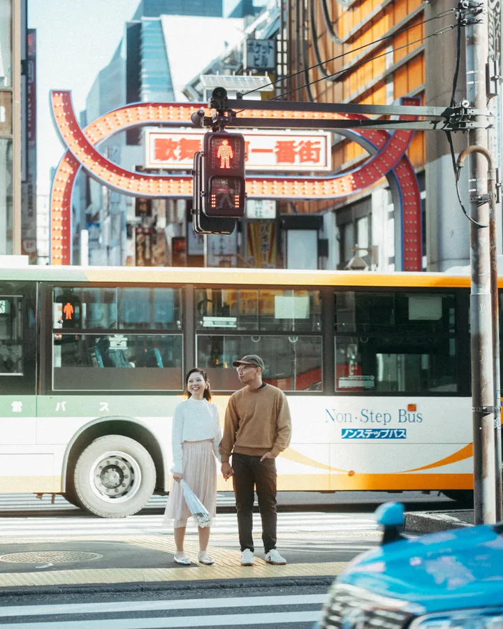 Film-Style Prenup Photoshoot Experience in Tokyo for Couples